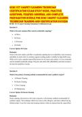 IICRC CCT 2026 &ndash; VERIFIED MOCK EXAM & DETAILED RATIONALES &vert; COMPLETE CARPET CLEANING TECHNICIAN BUNDLE