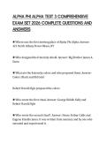 ALPHA PHI ALPHA TEST 3 COMPREHENSIVE EXAM SET 2026 COMPLETE QUESTIONS AND ANSWERS