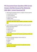 NYC Accountant Exam Questions With Correct  Answers &lpar;Verified Answers&rpar; Plus Rationales  2026 Q&A &vert; Instant Download Pdf 