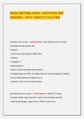 Test Bank MMSC 428 EXAM 1 &vert; QUESTIONS AND ANSWERS &vert; WITH COMPLETE SOLUTION