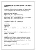 Power Engineering - 4B6 Practice Questions With Complete Solutions
