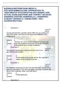 NURS6630 MIDTERM EXAM &lpar;WEEK 6&rpar;&colon; PSYCHOPHARMACOLOGIC APPROACHES TO TREATMENTOF PSYCHOPATHOLOGY NEWEST 2026 ACTUAL EXAM QUESTIONS AND CORRECT DETAILED ANSWERS 