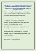 MENTAL HEALTH RN ATI PROCTORED EXAM NEWEST 2026 ACTUAL  EXAM WITH COMPLETE QUESTIONS AND CORRECT DETAILED  ANSWERS &lpar;100&percnt; VERIFIED ANSWERS&rpar; &vert;ALREADY GRADED A&plus;&vert;  &vert;&vert;PROFESSOR VERIFIED&vert;&vert;