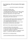 Power Engineering - 4B7 Practice Questions With Complete Solutions
