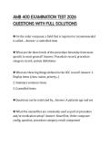 AMB 400 EXAMINATION TEST 2026 QUESTIONS WITH FULL SOLUTIONS