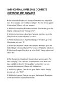 AMB 400 FINAL PAPER 2026 COMPLETE QUESTIONS AND ANSWERS