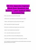 FAE &lpar;Fire Apparatus Engineer&rpar; Illinois Exam Questions And Answers &vert; Latest Updated 2026 &vert; Guaranteed Pass 