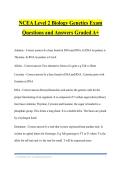 Genetics and Inheritance&colon; Key Concepts for Biology Students Exam Questions and Answers Graded A&plus;