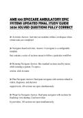 AMB 100 EPICCARE AMBULATORY EPIC SYSTEMS UPDATED FINAL STUDY GUIDE 2026 SOLVED QUESTIONS FULLY CORRECT