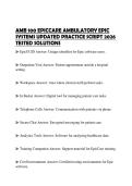 AMB 100 EPICCARE AMBULATORY EPIC SYSTEMS UPDATED PRACTICE SCRIPT 2026 TESTED SOLUTIONS