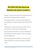 BSN HESI 266 Med Surg Exam Questions and Answers Graded A&plus;