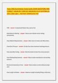 Texas CNG Examination Study Guide EXAM QUESTIONS AND CORRECT ANSWERS &lpar;VERIFIED ANSWERS&rpar; PLUS RATIONALES 2025&vert;2026 Q&A &vert; INSTANT DOWNLOAD PDF