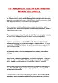 EXIT HESI &lpar;BSN 366- V3&rpar; EXAM QUESTIONS WITH ANSWERS 100&percnt; CORRECT 
