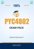 PYC4802 Exam Pack  2026 -  Distinction Guaranteed  &lowbar;UNISA