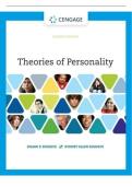 Test Bank & Instructor&rsquo;s Manual for Theories of Personality&comma; 11th Edition by Duane P&period; Schultz 