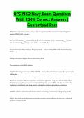 UPC NKO Navy Exam Questions With 100&percnt; Correct Answers &vert; Guaranteed Pass