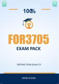 FOR3705 Exam Pack 2026  - Distinction Guaranteed  &lowbar;UNISA