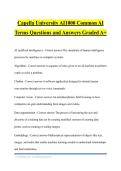 Capella University AI1000 Common AI Terms Questions and Answers Graded A&plus;