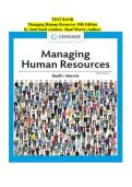TEST BANK Managing Human Resources 19th Edition by Scott Snell &lpar;Author&rpar;&comma; Shad Morris &lpar;Author