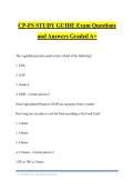 CP-FS STUDY GUIDE Exam Questions and Answers Graded A&plus;