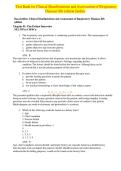 Test Bank for Clinical Manifestations and Assessment of Respiratory Disease&comma; 8th Edition by Terry Des Jardins &mdash; Complete Chapter Questions with Rationales &lpar;2026 Edition&comma; ISBN 9780323553698&rpar;