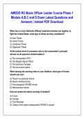 AMEDD RC&ndash;Basic Officer Leader Course &lpar;BOLC&rpar; Phase 1 &ndash; Modules A&comma; B&comma; C & D Exam &vert; Latest Questions & Answers &vert; Instant PDF Download