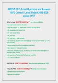 AMEDD DCC &ndash; Actual Questions & Answers &vert; 100&percnt; Correct &vert; Latest Update 2026&ndash;2028 &vert; Instant PDF Download