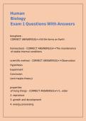 Human Biology Exam 1 Questions With Answers&period;