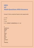 HESI A2 Math Questions With Answers&period;