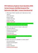 NYC Stationary Engineer Exam Questions With  Correct Answers &lpar;Verified Answers&rpar; Plus  Rationales 2026 Q&A &vert; Instant Download Pdf 
