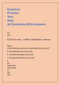 Grammar Practice Test Hesi A2 Questions With Answers&period;
