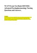 NU 673 Exam Test Bank &ndash; Questions and Answers 2025 &vert; 2026 Update