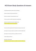 HCD Exam &ndash; Study Questions & Answers &vert; 2026 Update