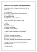 Biology 111 Exam 3 Questions With Complete Solutions