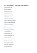 NCCQ Terminology - Root words &vert;&vert; 100&percnt; SOLVED&period;