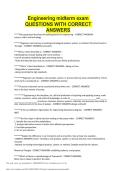 Engineering midterm exam QUESTIONS WITH CORRECT ANSWERS