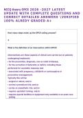 NCCQ theory OPCS 2026 -2027 LATEST  UPDATE WITH COMPLETE QUESTIONS AND  CORRECT DETAILED ANSWERS VERIFIED  100&percnt; ALREDY GRADED A&plus; 