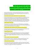 HESI RN Nutrition Exit Exam &ndash; Updated Questions & Verified Answers A&plus; &vert; 2026 Update