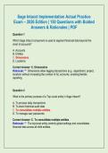 Sage Intacct Implementation Actual Practice Exam &ndash; 2026 Edition &vert; 150 Questions with Bolded Answers & Rationales &vert; Instant PDF Download