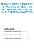 NGN ATI Comprehensive Exit Retake Exam &ndash; Versions 1&comma; 2&comma; 3 & 4 &lpar;180 Questions Each&rpar; &vert; 2026 Update