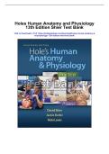 Holes Human Anatomy and Physiology 13th Edition Shier Test Bank