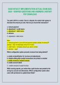 SAGE INTACCT IMPLEMENTATION ACTUAL EXAM 2026 2028 &ndash; VERIFIED QUESTIONS AND ANSWERS &vert; INSTANT  PDF DOWNLOAD