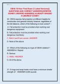 OSHA 10-Hour Final Exam &lpar;3 Latest Versions&rpar;&vert;&vert;  QUESTIONS AND CORRECT ANSWERS&vert;&vert;VERIFIED  EXAM&excl;&excl;&excl; &lpar;VERIFIED ANSWERS&rpar; &vert;ALREADY GRADED  A&plus;&vert;&vert;NEWEST EXAM&excl;&excl;&excl; 