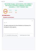 DCF RNRF Module 1 QUESTIONS AND CORRECT DETAILED ANSWERS &lpar;VERIFIED ANSWERS&rpar; &vert; GRADED A&plus; &vert; NEW VERSION 2026