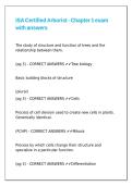 ISA Certified Arborist - Chapter 1 exam with answers