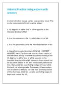 Arborist Practice test questions with answers