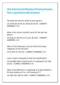 ISA Arborist Certification Practice Exams Part 1 questions with answers