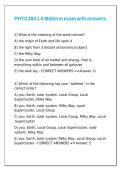 PHYS 284 1-6 Midterm exam with answers