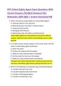 NYC School Safety Agent Exam Questions With  Correct Answers &lpar;Verified Answers&rpar; Plus  Rationales 2026 Q&A &vert; Instant Download Pdf 