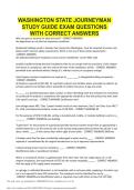 Washington State Journeyman Study Guide EXAM QUESTIONS WITH CORRECT ANSWERS